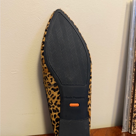 Hush Puppies Leopard Print Flats with Black Tassels - Picture 6 of 10